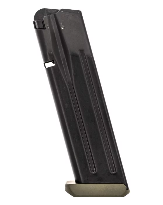 SAR Arms SAR9 SOCOM 9mm 17-round magazine with OD green base plate and black finish