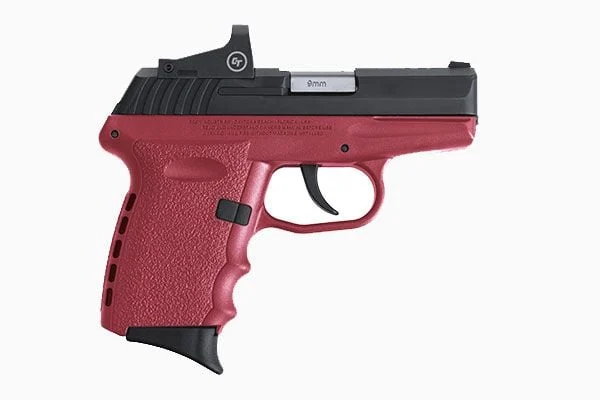 SCCY CPX-2RD 9mm Pistol, Crimson/Black - CPX-2CBCRRDE