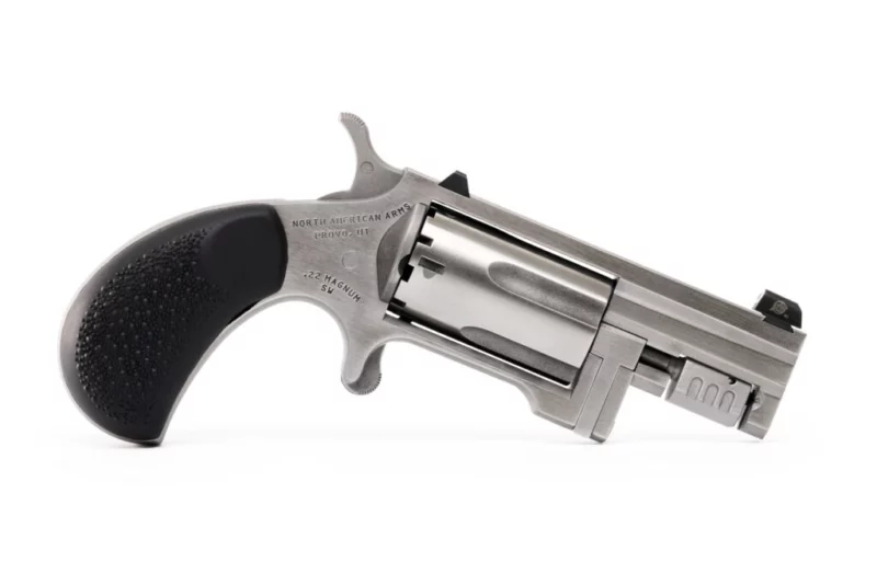 North American Arms Sentinel conversion mini revolver .22 WMR/.22 LR 5-shot stainless with rubber grip