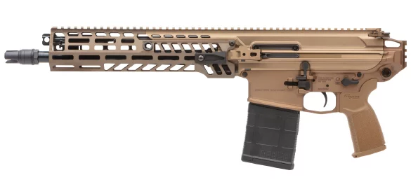 Sig Sauer MCX Spear 7.62x51 13in pistol coyote anodized side view