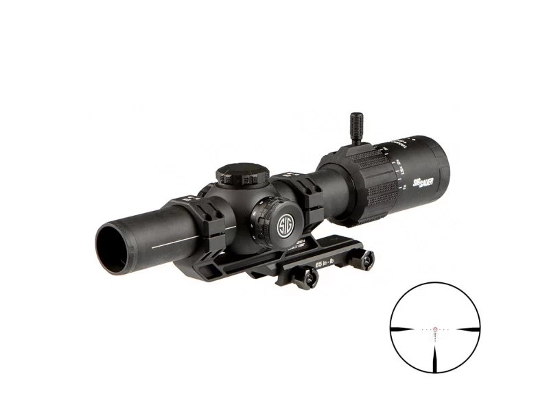 Sig Sauer Tango-MSR 1-8x24 illuminated rifle scope with ALPHA-MSR mount, black