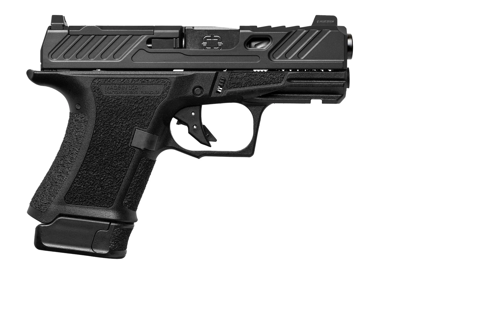 Shadow Systems CR920 ELT 9mm pistol in black-on-black finish