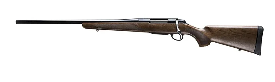 Tikka T3x Hunter left-hand .300 Win Mag 22in walnut stock blued threaded barrel