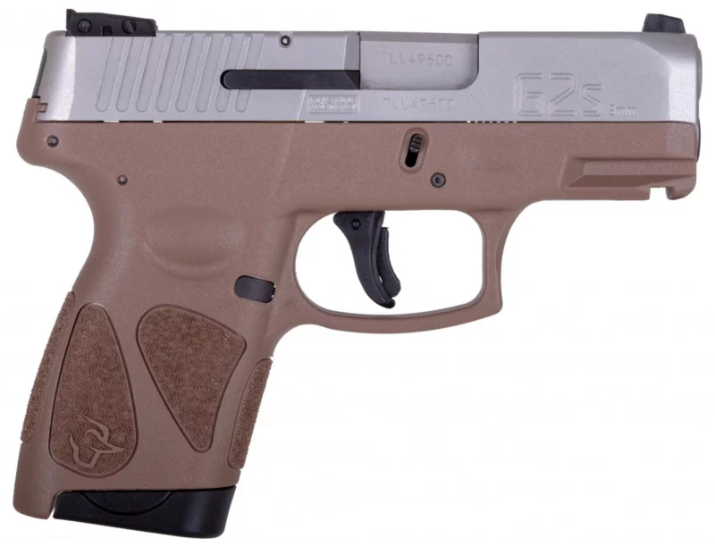 Taurus G2S compact 9mm pistol with polymer frame and stainless finish