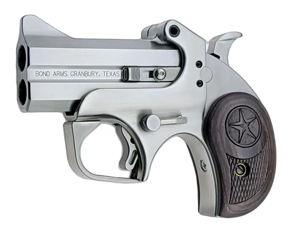 Bond Arms Texas Defender derringer 3 inch stainless barrel with rosewood grips