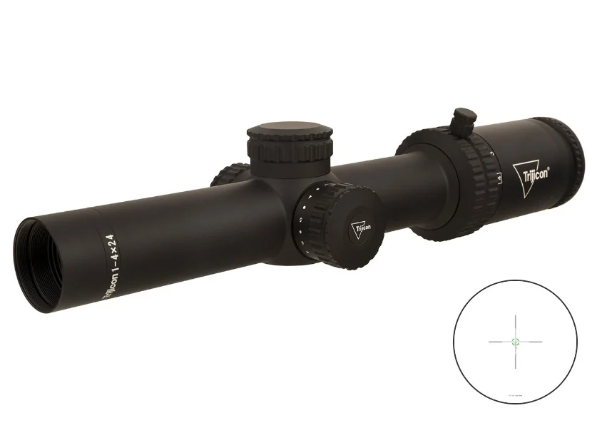 Trijicon Credo 1-4x24 rifle scope, 30mm tube, BDC Segmented Circle reticle, matte black
