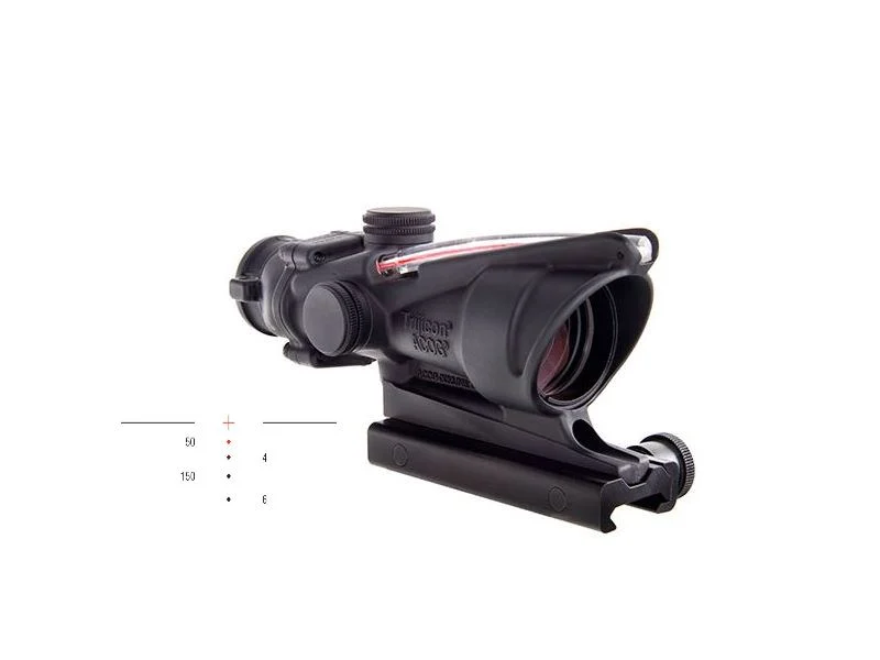 Trijicon ACOG BAC 4x32 scope with red crosshair reticle and TA51 flattop mount