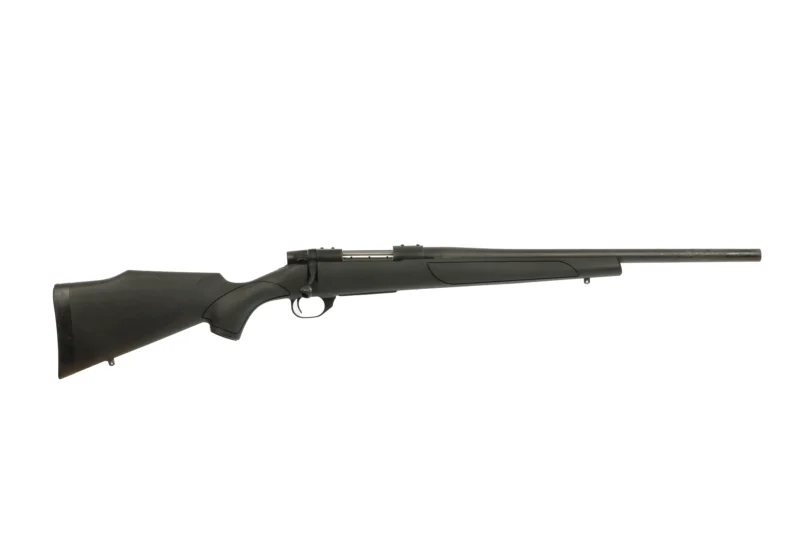 Weatherby Vanguard Obsidian HB 6.5 Creedmoor 20 inch threaded heavy barrel black synthetic stock