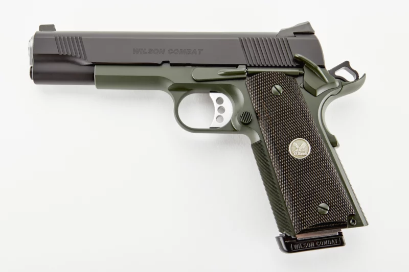 Wilson Combat CQB .45 ACP 5-inch pistol Black Armor-Tuff left profile