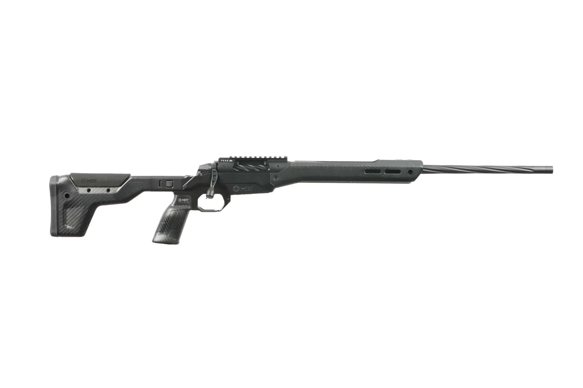 Weatherby 307 Alpine MDT 25 Creedmoor 22-inch bolt-action rifle with MDT chassis, black Cerakote