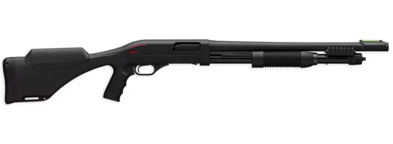 Winchester SXP Shadow Defender 20ga 18in pump shotgun with black synthetic adjustable-comb stock