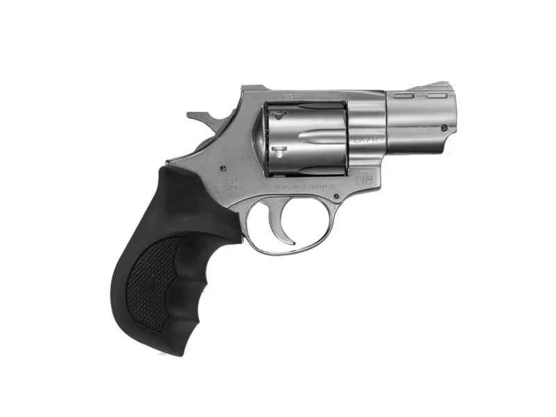 EAA Windicator .357 Magnum 2-inch nickel revolver with black rubber grip
