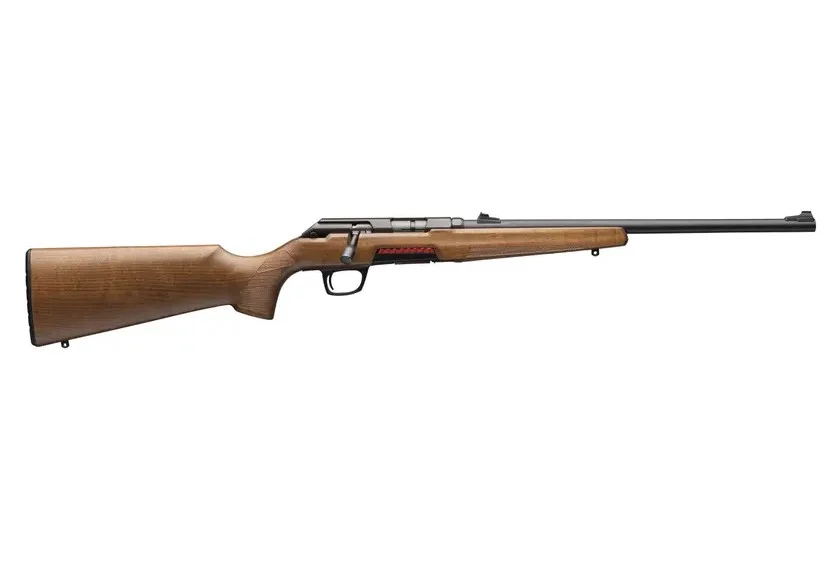 Winchester Xpert Sporter bolt-action rifle with 18-inch matte black sporter barrel and satin hardwood walnut stock