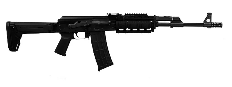 Zastava Arms PAP M90 5.56 NATO semi-auto rifle with Zhukov folding stock and quad rail